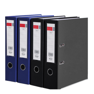 得力可夹700张a4纸快劳夹活页打孔文件夹黑色档案夹资料册收纳整理夹双孔加厚合同插页试卷票据夹可拆卸夹板