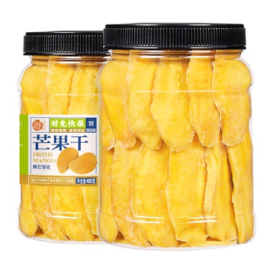 每果时光罐装大片即食芒果干