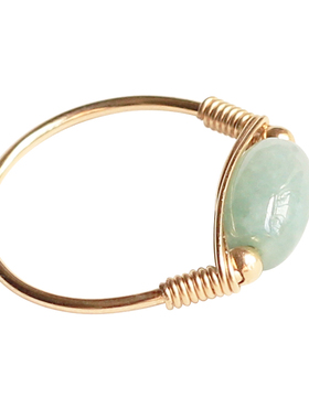 原创天然翡翠戒指冷淡风ins简约