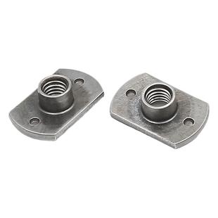 碳钢不锈钢T型切边螺母304切边螺母两点碳钢T型焊接螺母M6螺母