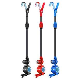 通用炮台后挂天线支架S型防脱竿防滑架杆配件全金属鱼竿钓鱼支架