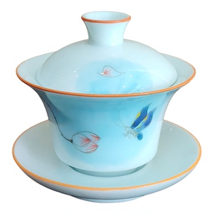 手绘茶具套装家用办公室茶具茶杯茶壶茶具套装家居泡茶壶精美盖碗