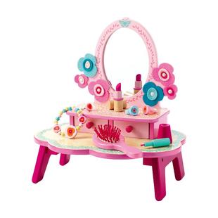 Djeco弗洛拉梳妆台女孩过家家儿童玩具仿真女童宝宝小化妆台套装