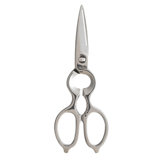 下村日本进口多功能厨房剪刀家用杀鱼烤肉专用不锈钢强力鸡骨剪刀