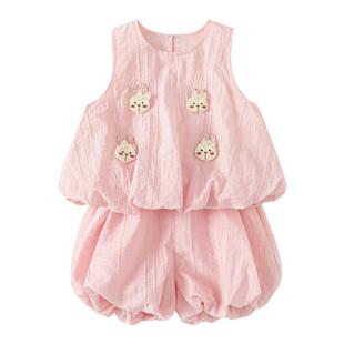 贝贝城女童套装2026夏季新款小女孩漂亮衣服女宝休闲夏日洋气童装