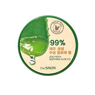【韩国正品】The Saem/得鲜 天然芦荟胶面霜面膜保湿温和舒缓祛痘