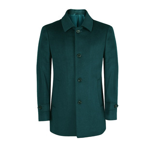 JODOLL乔顿男中长款毛呢大衣百搭休闲商务舒适纯色绵羊毛大衣外套