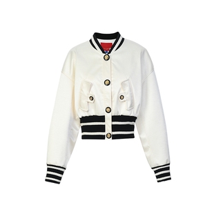 lefame拉飞姆秋季斯隆名门珠光外套短外套上衣