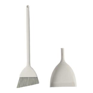 日本marna站立式扫帚组合套装扫地不沾头发扫把簸箕垃圾铲