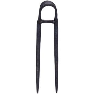 农用手工锻打锄头翻地松土工具种菜家用挖地多功能锰钢二齿锄耙子