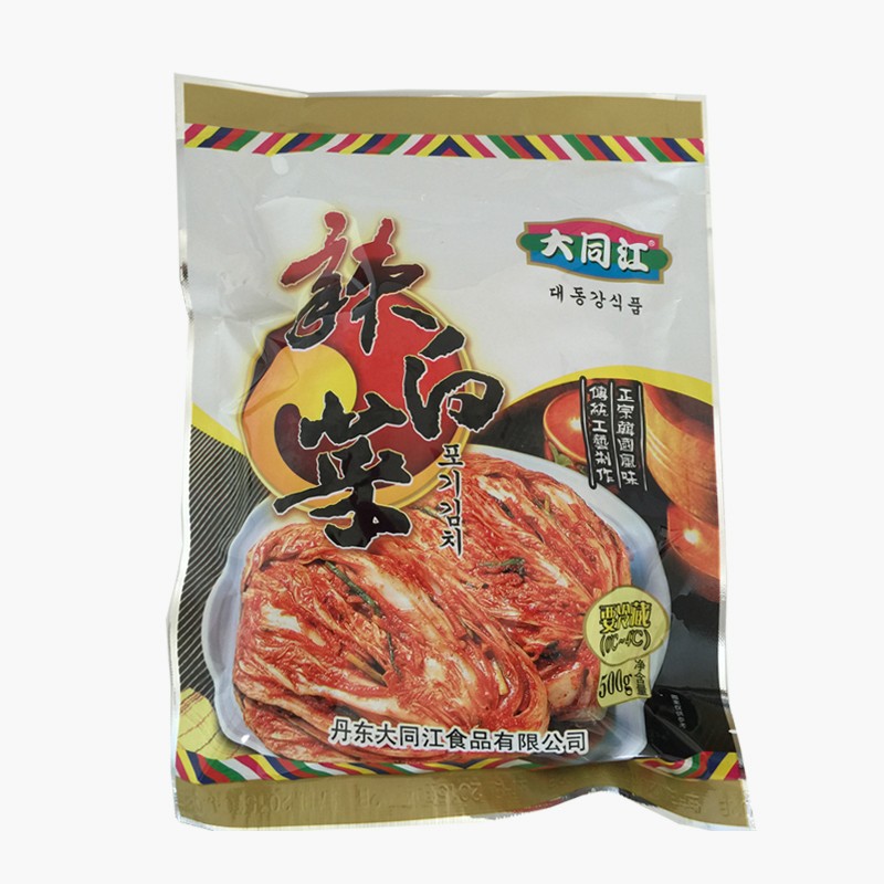 大同江原味辣白菜500gx3袋朝鮮泡菜手工醬菜韓式風(fēng)味延邊泡菜