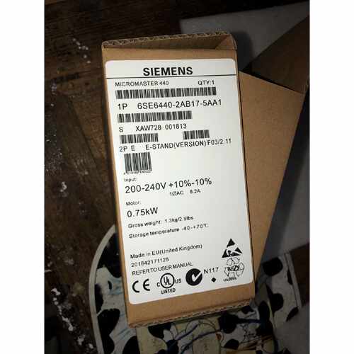 议价6SE6440-2AB17-5AA1西门子m440 0.75kW变频器6SE64402AB175AA