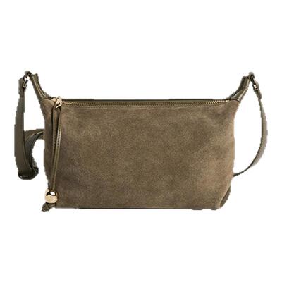 Flattered新款真皮单肩小枕头包