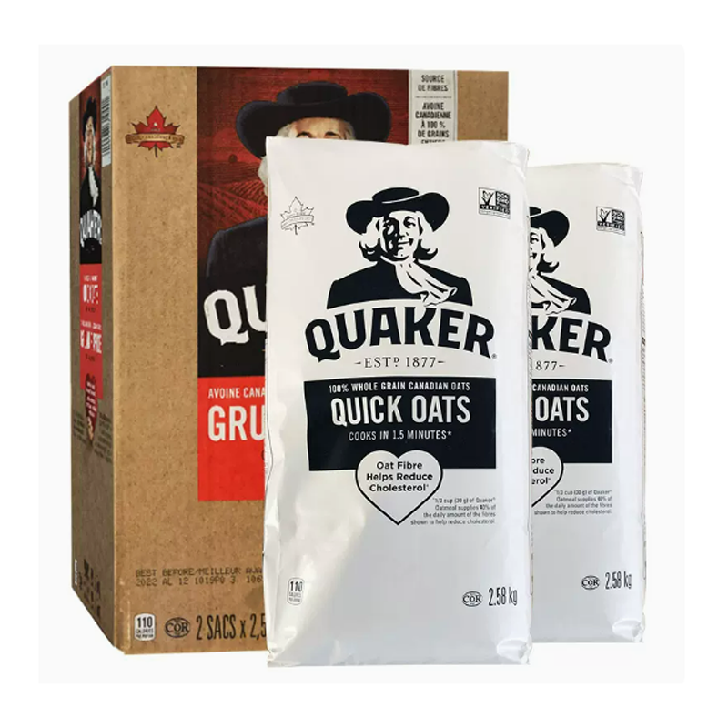 Quaker桂格快煮快熟粗粮纯燕麦片