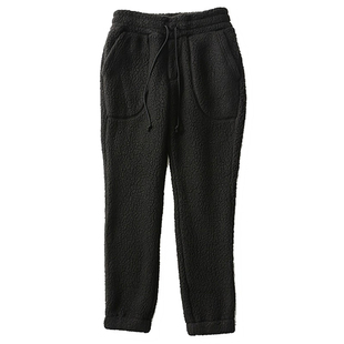 男女加厚加绒保暖抓绒裤自发热休闲羊羔绒毛摇粒绒秋冬户外长裤子