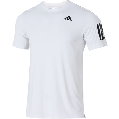 优购adidas阿迪达斯男子上衣CLUB 3STR TEE运动休闲短袖T恤JE0413