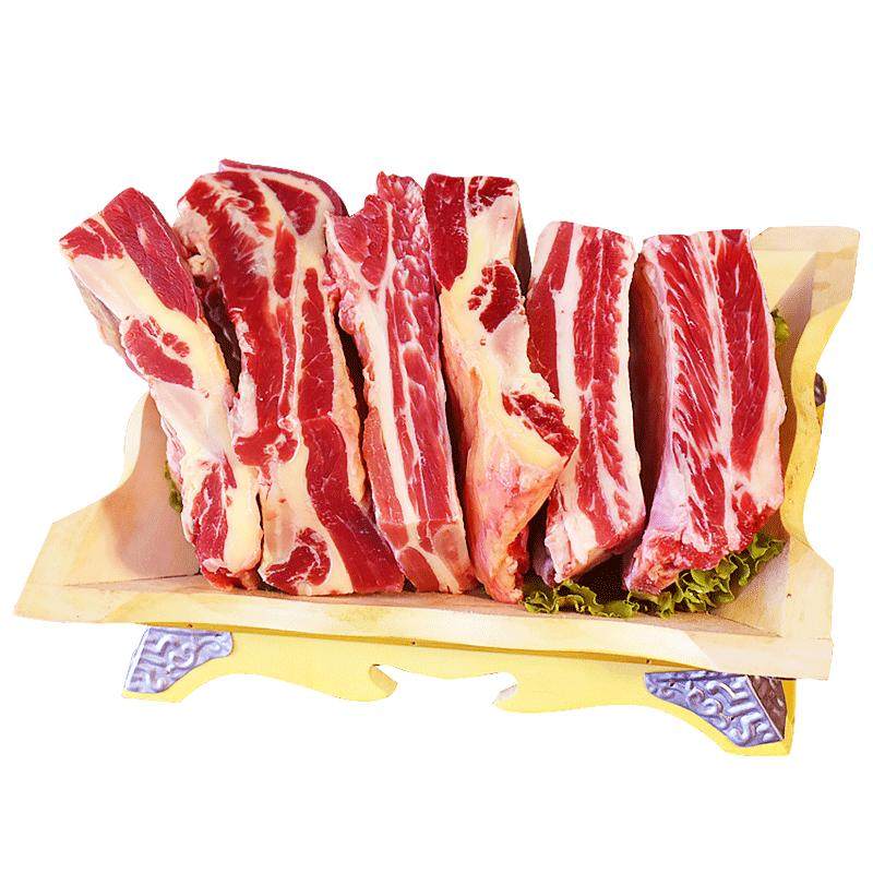 黄膘牛排膘黄肉红牛排骨
