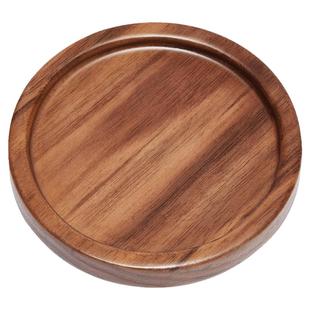 美斯尼玻璃茶杯垫防烫杯碟胡桃木紫砂壶壶承家用茶托隔热垫定制