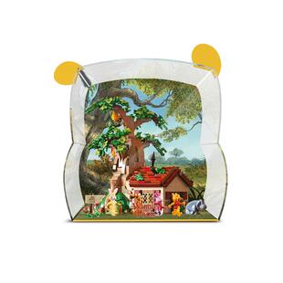 LYB适用乐高21326小熊维尼展示盒积木Ideas系列亚克力透明防尘罩