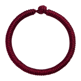 新款本命年红绳高端手链编织绳红色手绳手工精编女款红手绳素圈马