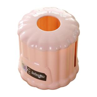 桌面创意卷纸筒圆筒茶几餐巾纸收纳盒抽纸卷纸盒客厅卫生间纸巾盒