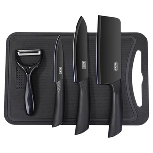 菜刀家用第一名厨房锋利刀具切片切肉刀厨师专用刀水果刀一体刀架