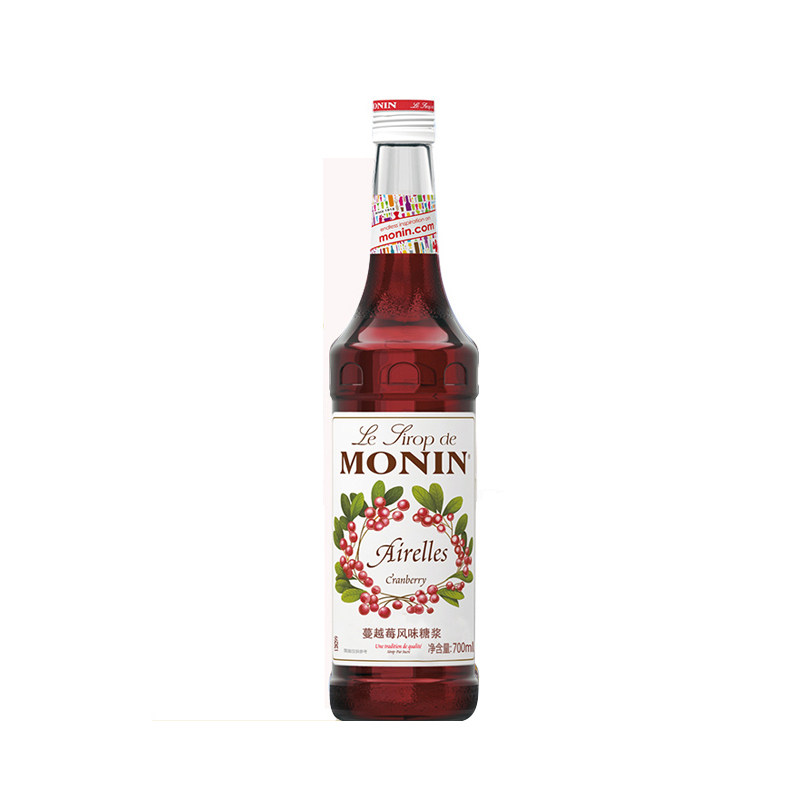 monin莫林糖浆蔓越莓奶茶店调酒