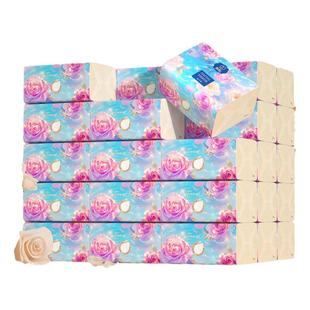 蔡伦400张抽纸整箱批8包餐巾纸家用实惠装卫生面巾纸本色抽取纸巾