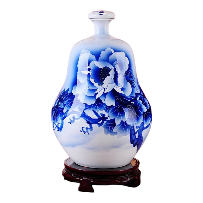 手绘陶瓷酒瓶景德镇青花瓷仿古