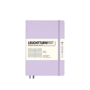 LEUCHTTURM1917德国灯塔探索自然系列A5笔记本丁香紫色手账本商务点阵横线格办公学习记事本【可定制印名字】