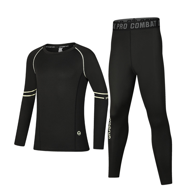 儿童篮球服打底紧身衣训练服女童秋冬跑步足球运动长袖速干衣女孩