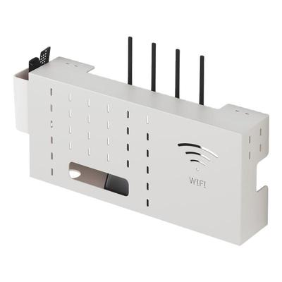 wifi墙壁电视挂墙上机顶盒路由器放置架置物收纳盒免打孔托架支架