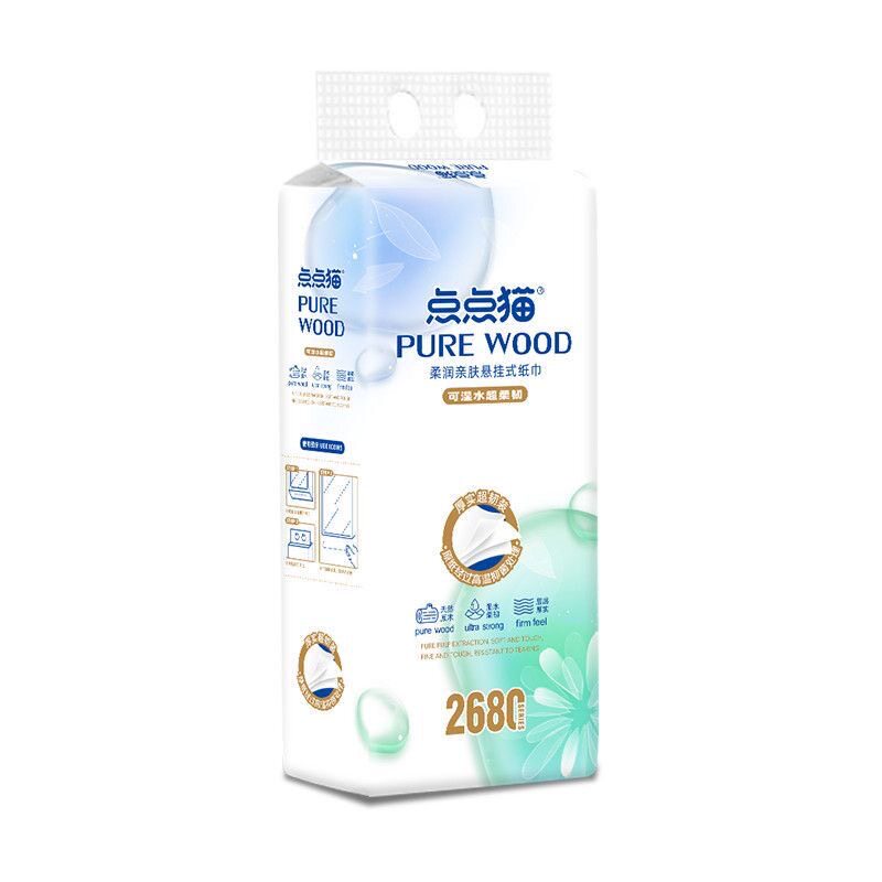 点点猫6层悬挂抽纸湿水不易破