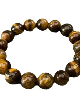 复古圆珠猫眼招财天然虎眼石手串