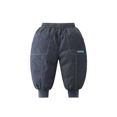 齐齐熊宝宝冬季羽绒裤牛仔羽绒裤