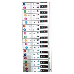 88键便携钢琴键盘图纸指法手卷琴初学者练习卡练五线谱简谱对照表