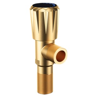 全铜加厚角阀大流量三角阀开关马桶热水器冷热水止水阀4分口水管