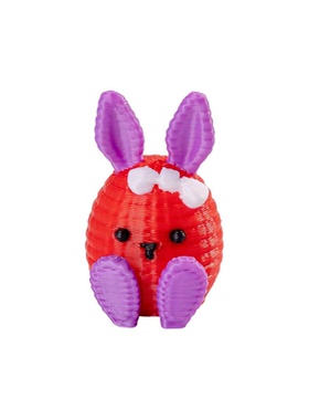 卡通复活节编织动物迷你兔子摆件