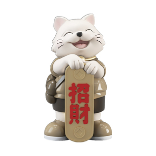 可爱招财猫摆件客厅电视柜酒柜玄关家居装饰品店铺前台开业礼物