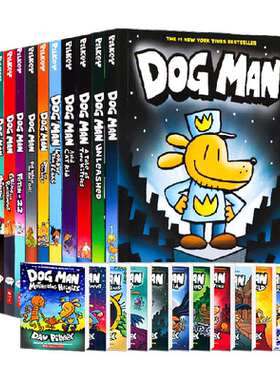 神探狗狗英文版儿童绘本dogman