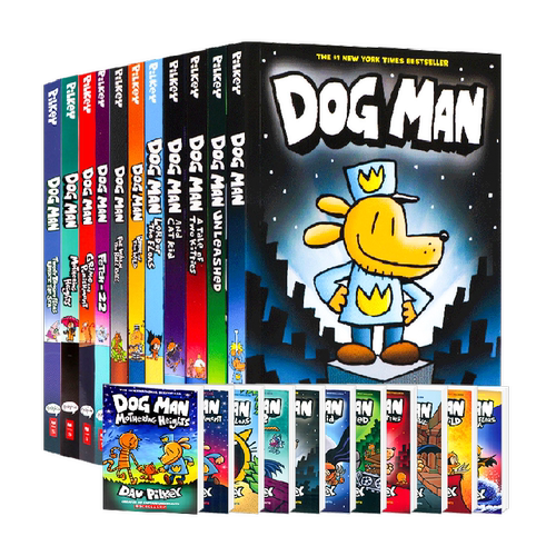 dog man 神探狗狗英文版 dogman 儿童英语绘本小说全彩漫画书全套
