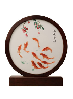 双面绣摆件手工刺绣国风饰品礼品