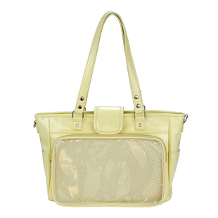 痛包托特包奶黄色基础款大食量百搭日常女生一包三背可双肩单肩包