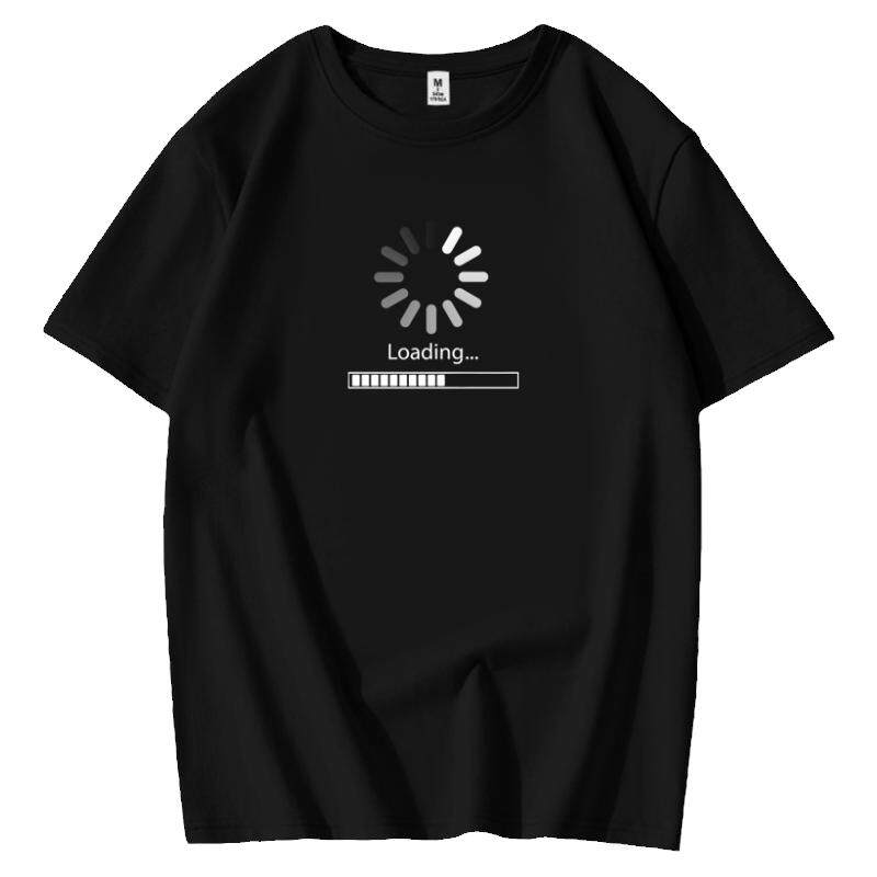 正在加载中简约图标夏季国潮字母短袖T恤学生纯棉男百搭趣味体恤