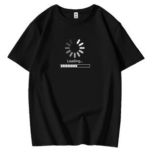 正在加载中简约图标夏季国潮字母短袖T恤学生纯棉男百搭趣味体恤