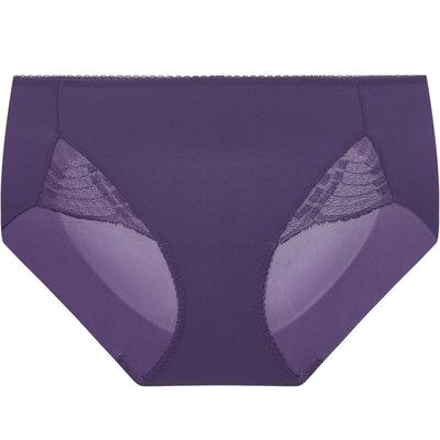 爱慕以爱之名-简韵内裤女棉质底裆性感蕾丝中腰平角裤AM23B571