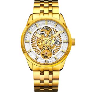 上海手表男款双镂空夜光指针防水透底表机械表949