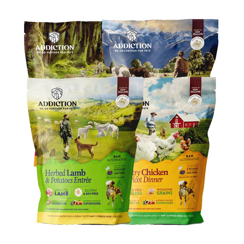 ADD愛德勝新西蘭進(jìn)口風(fēng)干犬糧無谷風(fēng)干糧910g 鹿肉雞肉羊肉牛肉