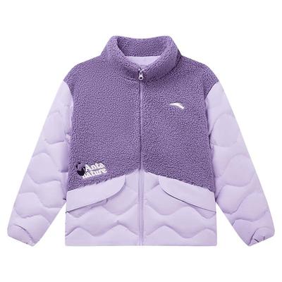 安踏儿童女大童轻型保暖绒外套