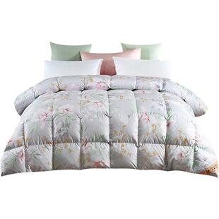 富丽真金白鹅绒被羽绒被子冬被加厚保暖宿舍单双人冬季被芯